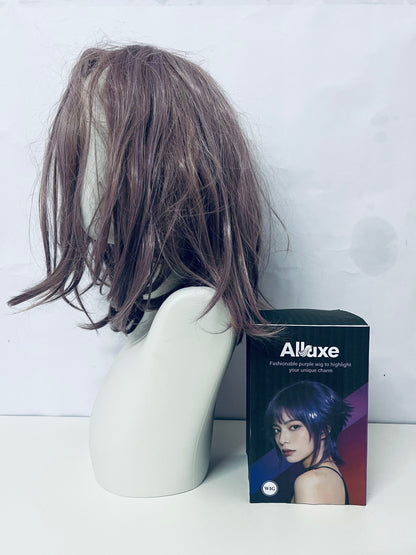 【Alluxe Fashion Purple Wig】—— Unique Charm Enhancing Hairstyle Accessory