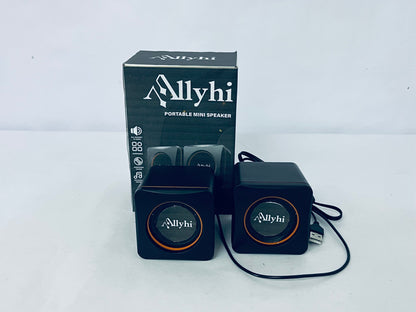 Allyhi Portable Mini Speaker: Compact Size, Stereo Sound, Your On-the-Go Audio Companion