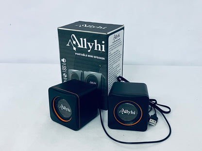 Allyhi Portable Mini Speaker: Compact Size, Stereo Sound, Your On-the-Go Audio Companion