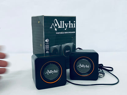 Allyhi Portable Mini Speaker: Compact Size, Stereo Sound, Your On-the-Go Audio Companion