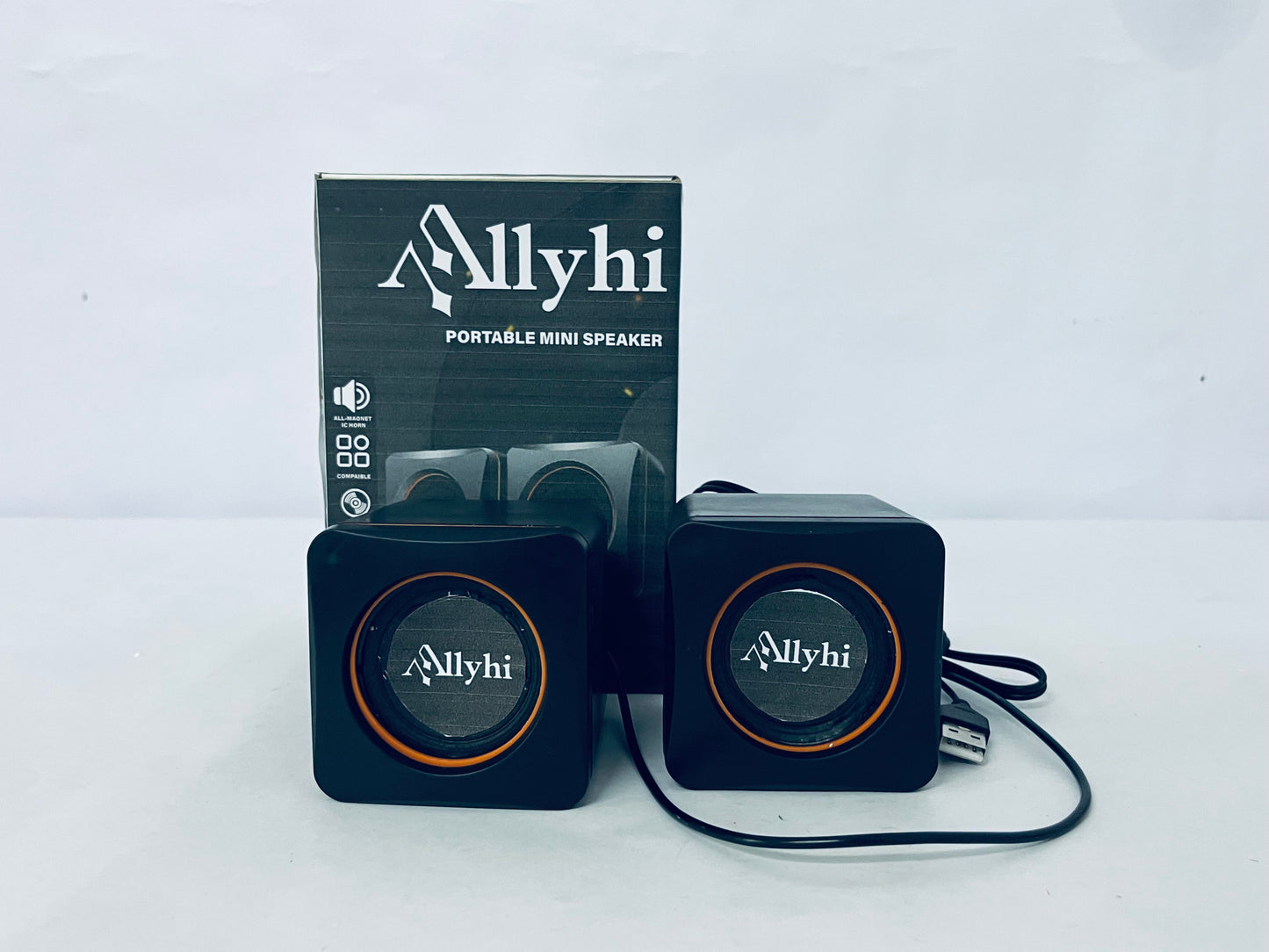 Allyhi Portable Mini Speaker: Compact Size, Stereo Sound, Your On-the-Go Audio Companion