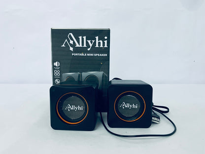Allyhi Portable Mini Speaker: Compact Size, Stereo Sound, Your On-the-Go Audio Companion