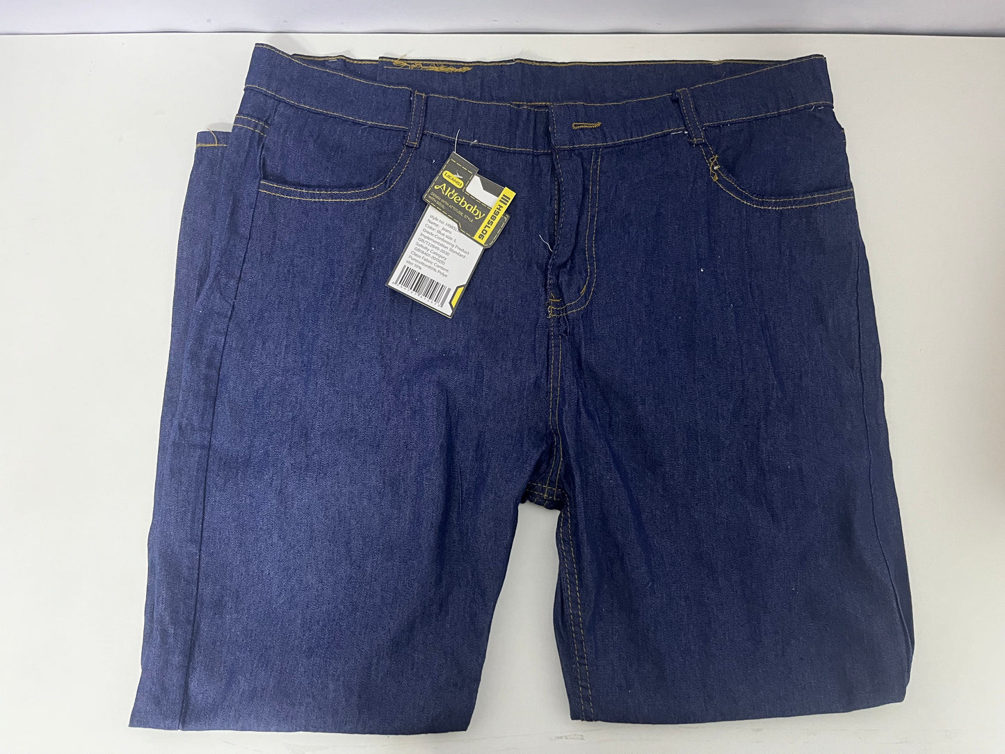 [Aloebaby Jeans]-Classic Dark Blue Straight-Leg Jeans - Versatile Casual Basic