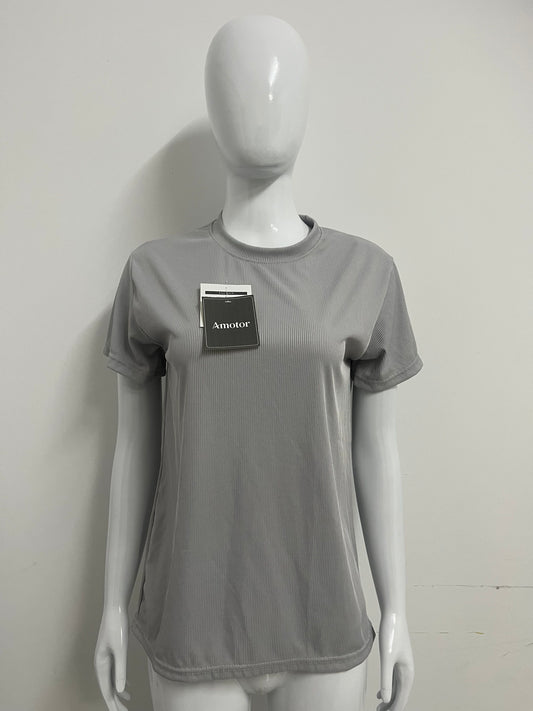 【Amotor Ribbed T-shirt】—— Versatile Essential for Daily Comfort & Style