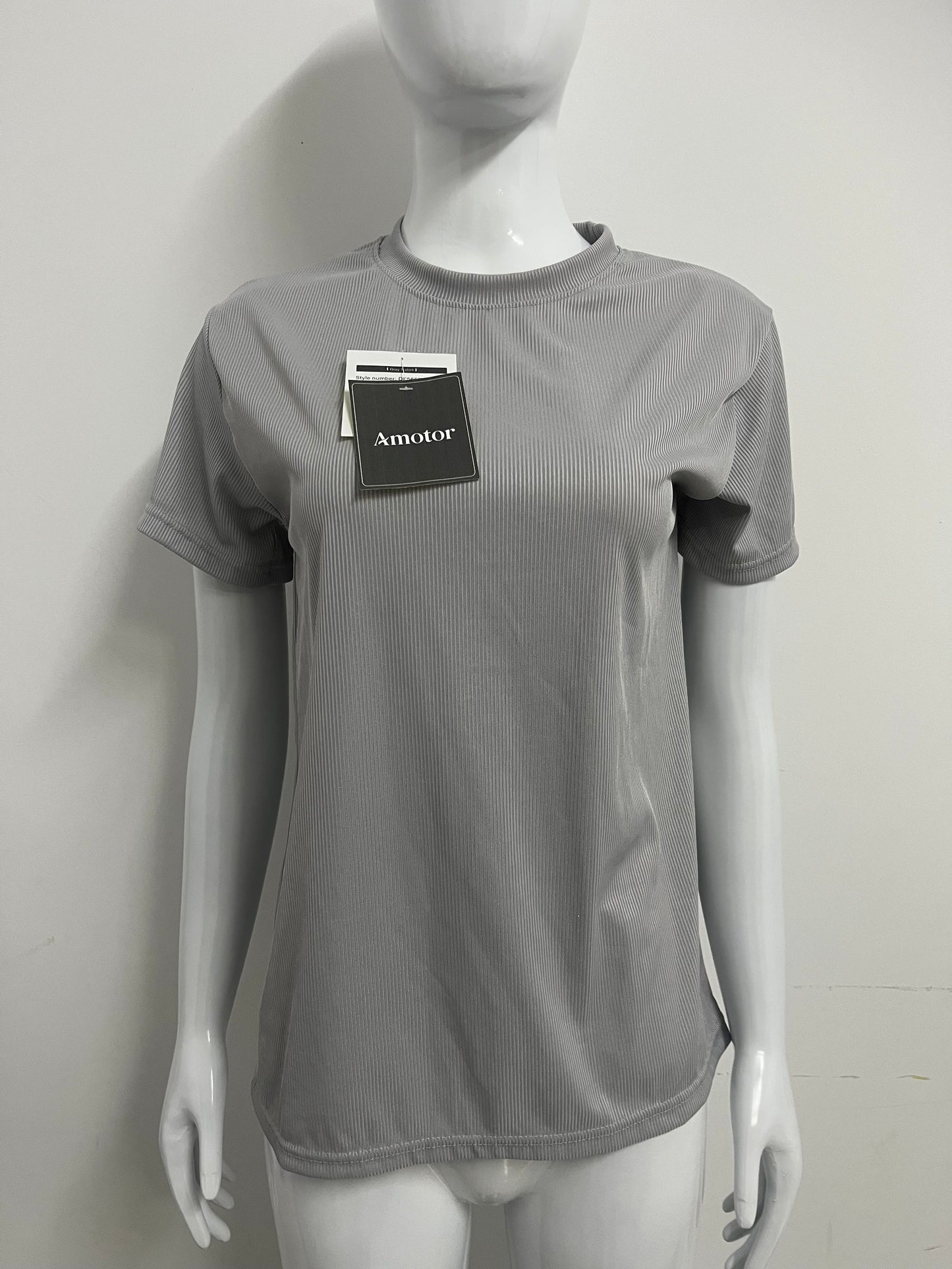 【Amotor Ribbed T-shirt】—— Versatile Essential for Daily Comfort & Style