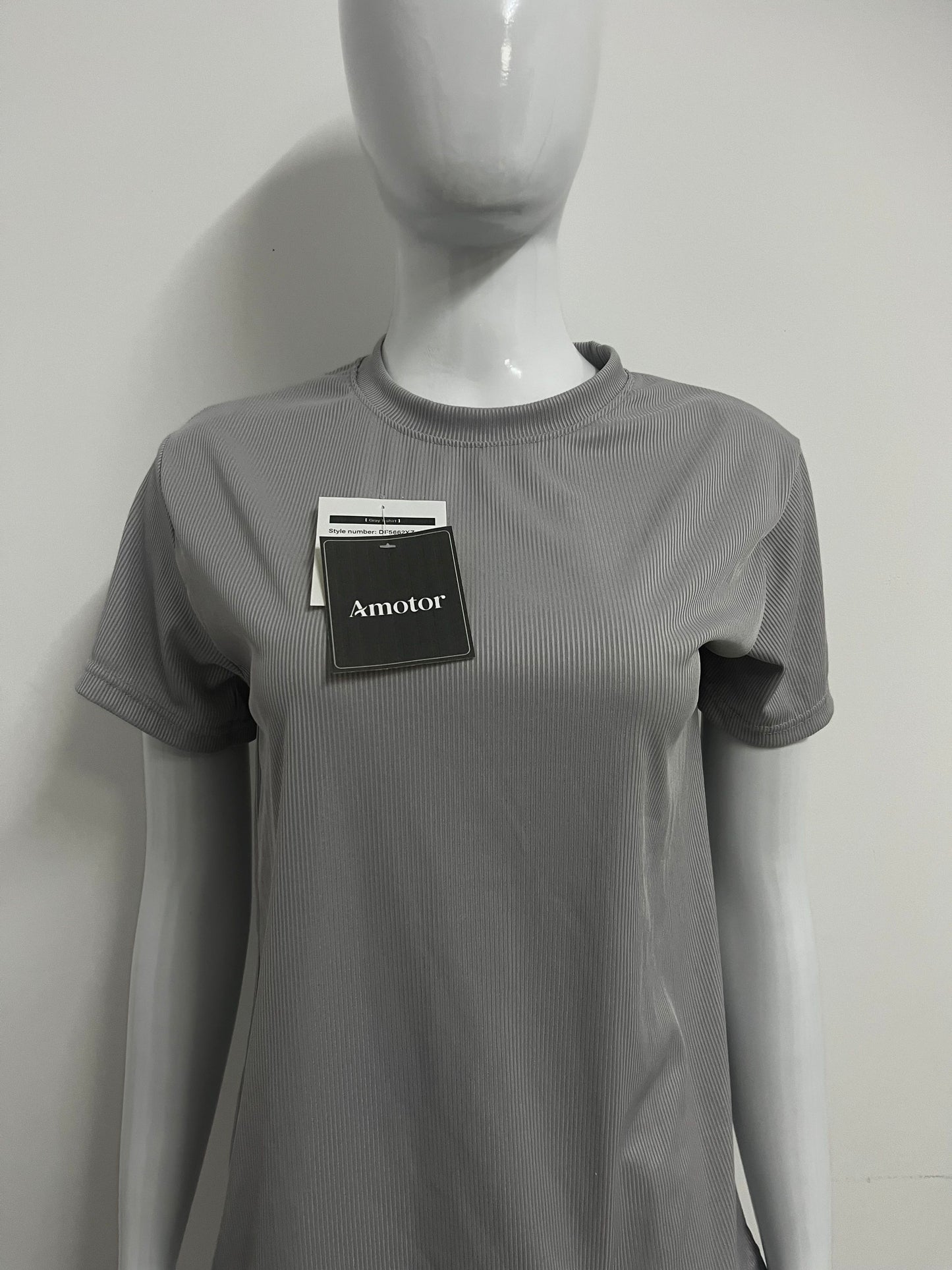 【Amotor Ribbed T-shirt】—— Versatile Essential for Daily Comfort & Style