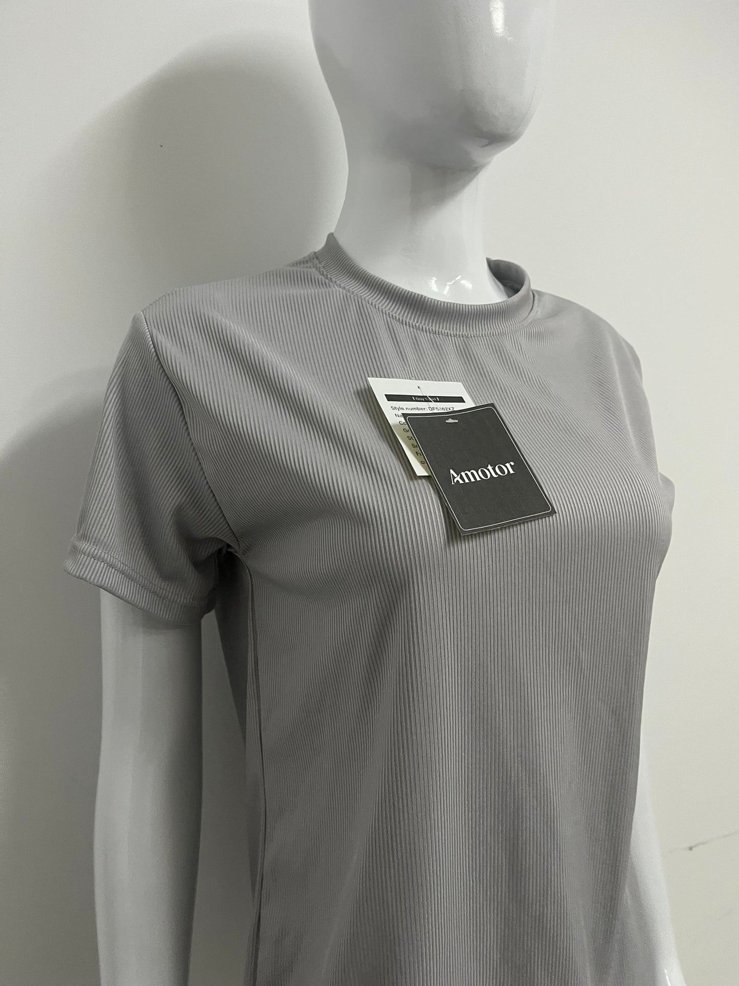 【Amotor Ribbed T-shirt】—— Versatile Essential for Daily Comfort & Style