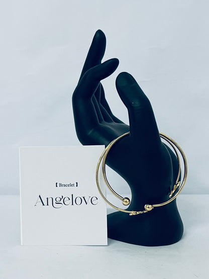 Angelove Simple Lines Cross Opening Bracelet Waterproof Fashion Jewelry Attractive Women Accessories Decoration Luxury Trendy Best For Gift