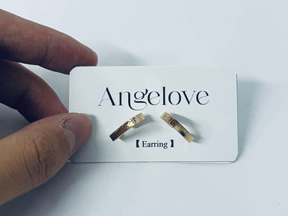 Angelove Irregular Geometric Stud Earrings Women Vintage Ear Jewelry Wedding Party Fine Gifts Fashion Accessories Creative Gift
