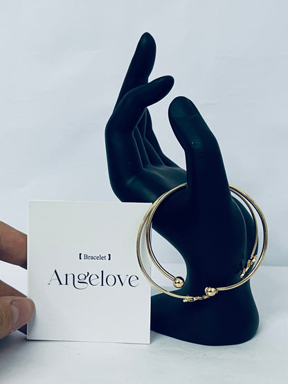 Angelove Simple Lines Cross Opening Bracelet Waterproof Fashion Jewelry Attractive Women Accessories Decoration Luxury Trendy Best For Gift