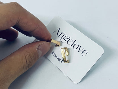 Angelove Irregular Geometric Stud Earrings Women Vintage Ear Jewelry Wedding Party Fine Gifts Fashion Accessories Creative Gift