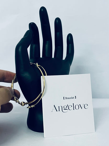 Angelove Simple Lines Cross Opening Bracelet Waterproof Fashion Jewelry Attractive Women Accessories Decoration Luxury Trendy Best For Gift