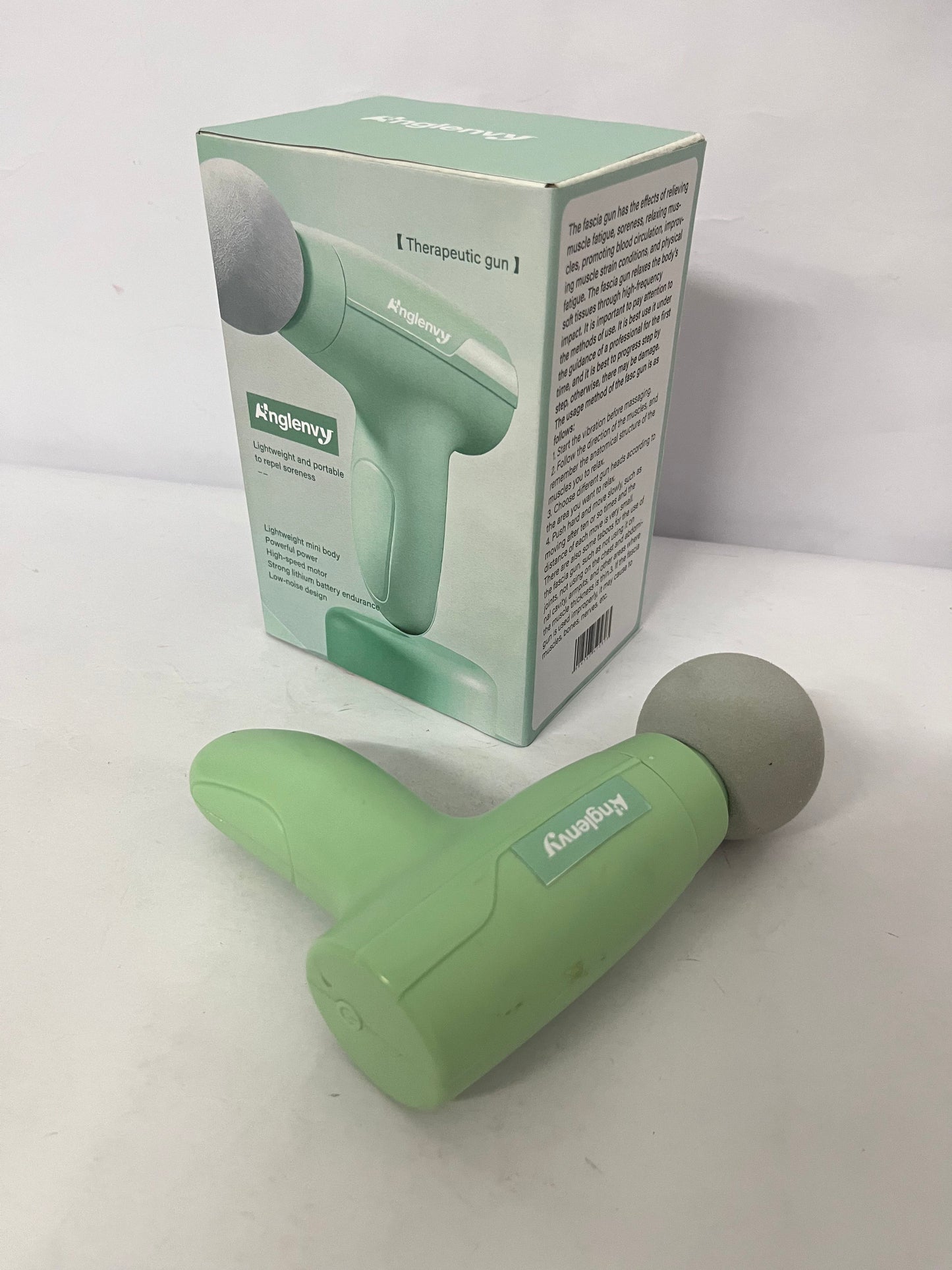 Anglenvy Mini Massage Gun, Portable Muscle Massager for Muscle Relief, Low Noise, Perfect for Post-Workout Recovery, Home & Office Use