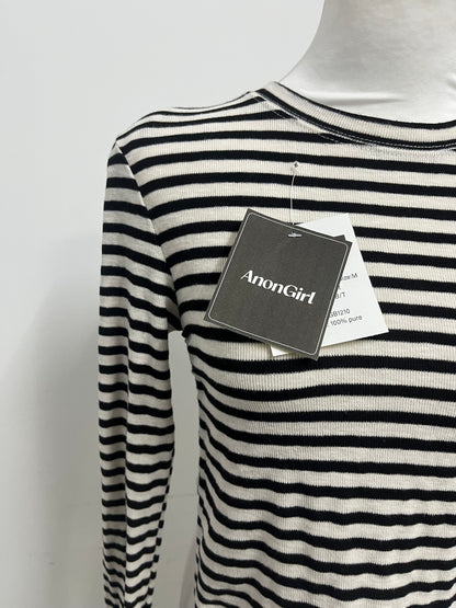 【AnonGirl Cropped Striped Tops】—— Stylish & Comfortable Cotton Top for Daily Casual Wear