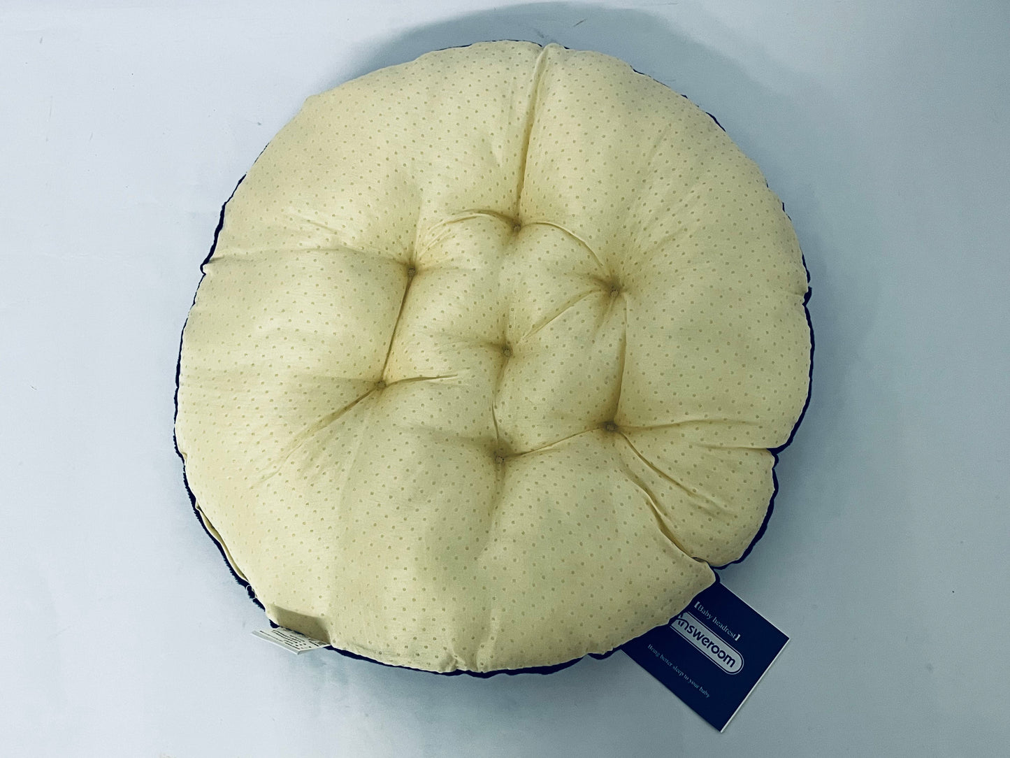 Answeroom Floor Cushion Pillow, Round Large Pillows Seating for Adults, Tufted Corduroy Floor Cushions for Living Room Tatami,Blue