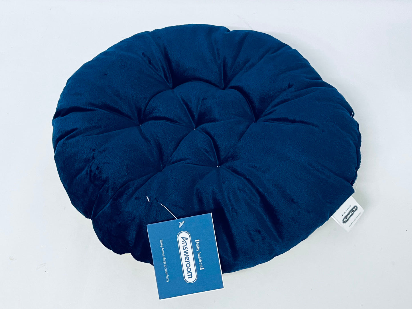 Answeroom Floor Cushion Pillow, Round Large Pillows Seating for Adults, Tufted Corduroy Floor Cushions for Living Room Tatami,Blue