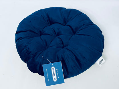 Answeroom Floor Cushion Pillow, Round Large Pillows Seating for Adults, Tufted Corduroy Floor Cushions for Living Room Tatami,Blue
