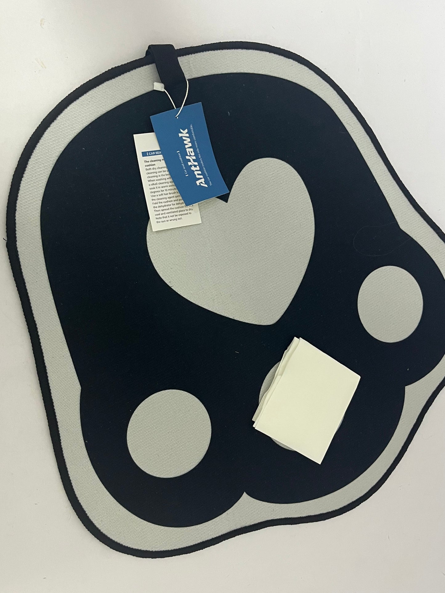 AntHawk Car Seat Pad, Heart-Shaped Anti-Slip & Stain-Resistant Seat Protector, Easy to Clean & Store, Stylish Interior Accessory for All Car Models