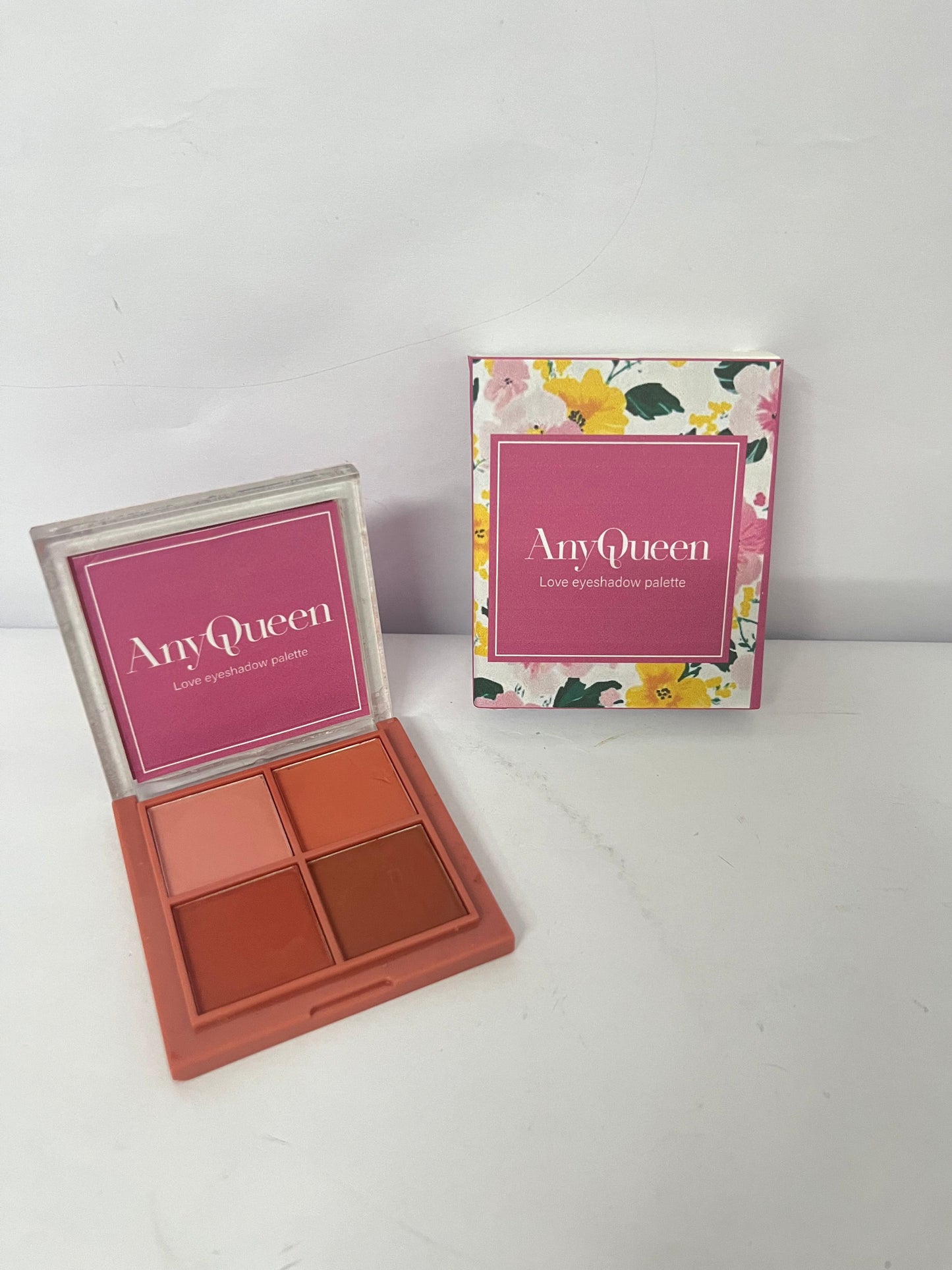 AnyQueen Eyeshadow palettes Makeup, Four pink shades for Beautiful, Long-Lasting Pigment, Lightweight Smooth Powder,Naturing-Looking, Long Lasting