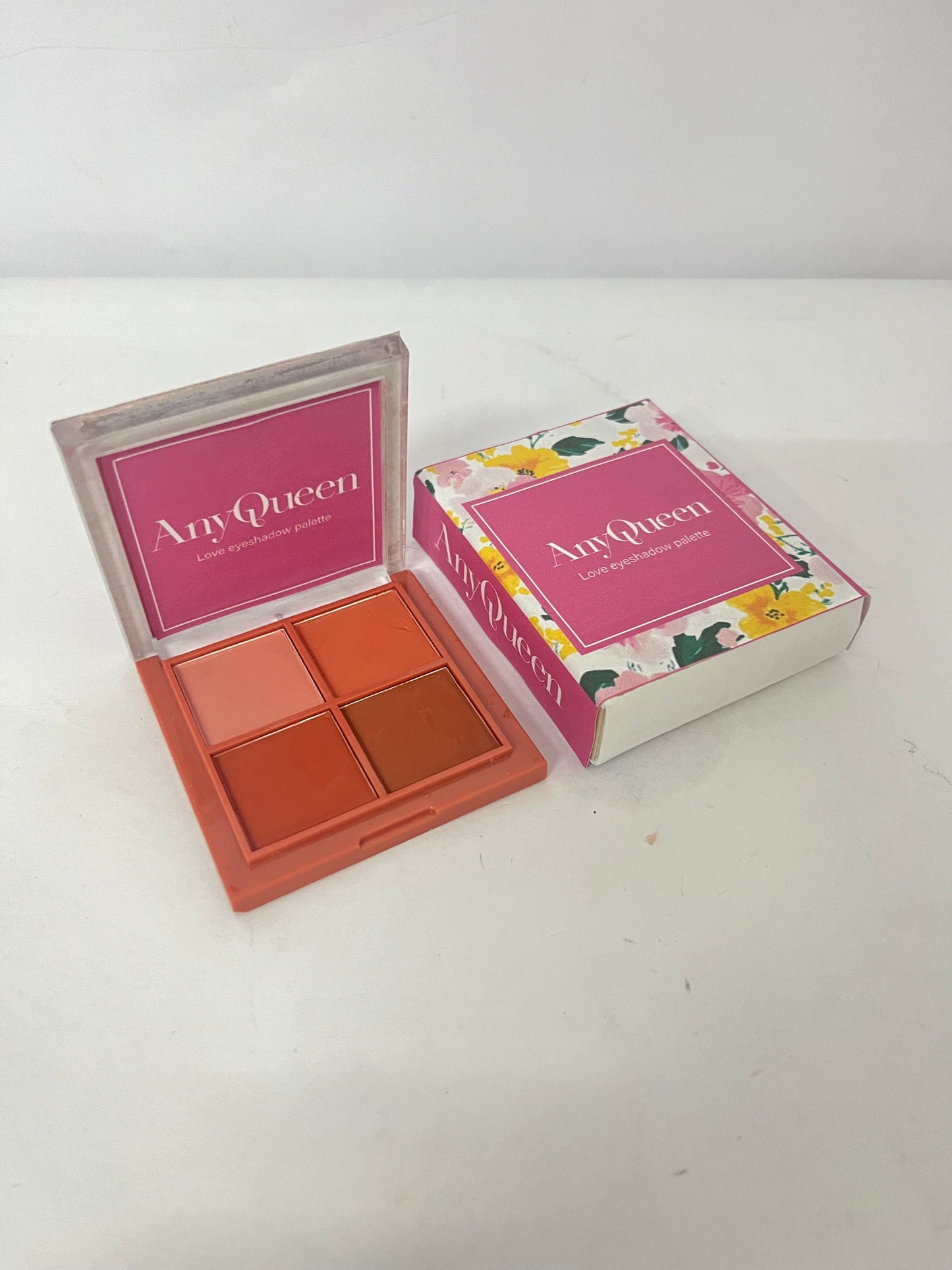 AnyQueen Eyeshadow palettes Makeup, Four pink shades for Beautiful, Long-Lasting Pigment, Lightweight Smooth Powder,Naturing-Looking, Long Lasting