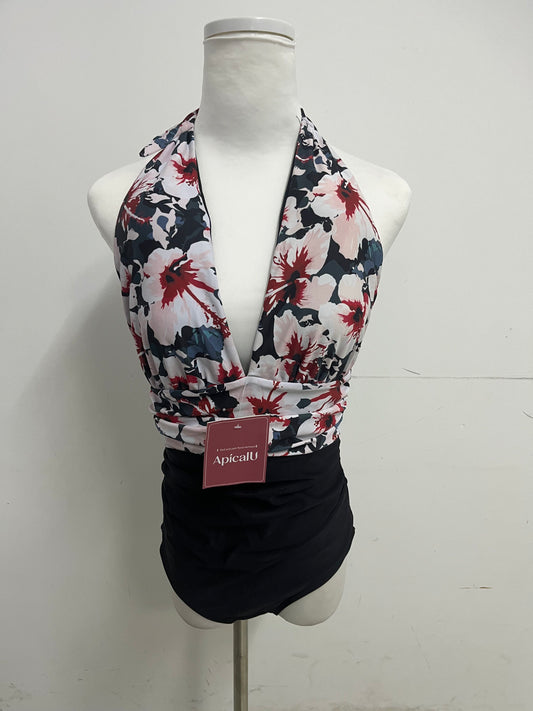 ApicalU Floral Swim suits- Halter Neck One-Piece with Retro Vibes