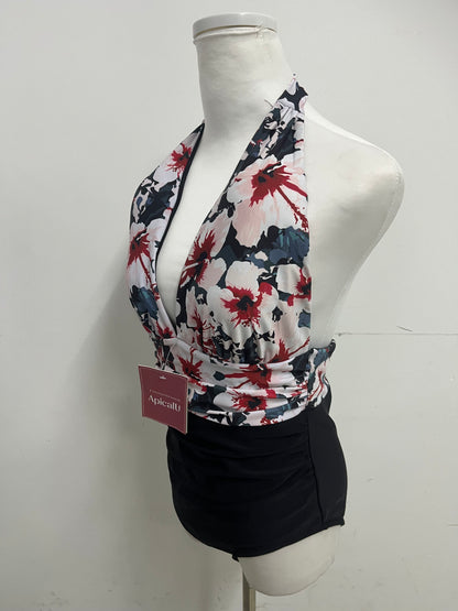 ApicalU Floral Swim suits- Halter Neck One-Piece with Retro Vibes