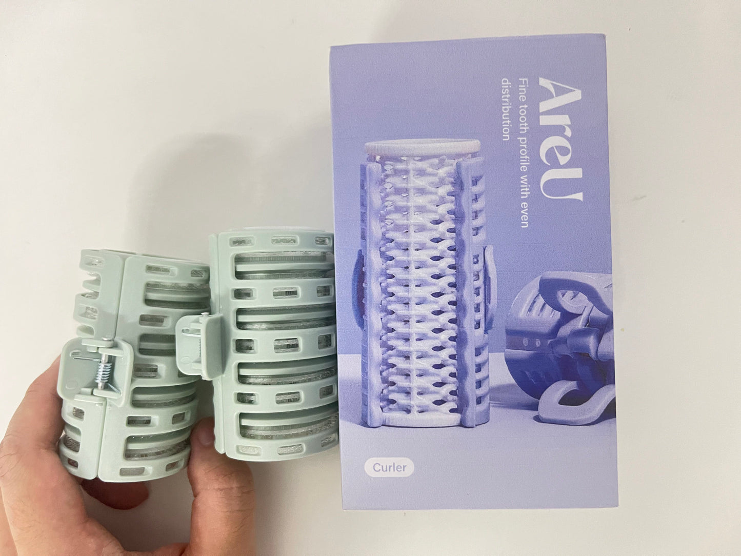 AreU Non-electric hair rollers Self-Adhesive Hair Rollers Fine Tooth Profile Long-Lasting Curl An Efficient Styling Tool for Home Hairdressing