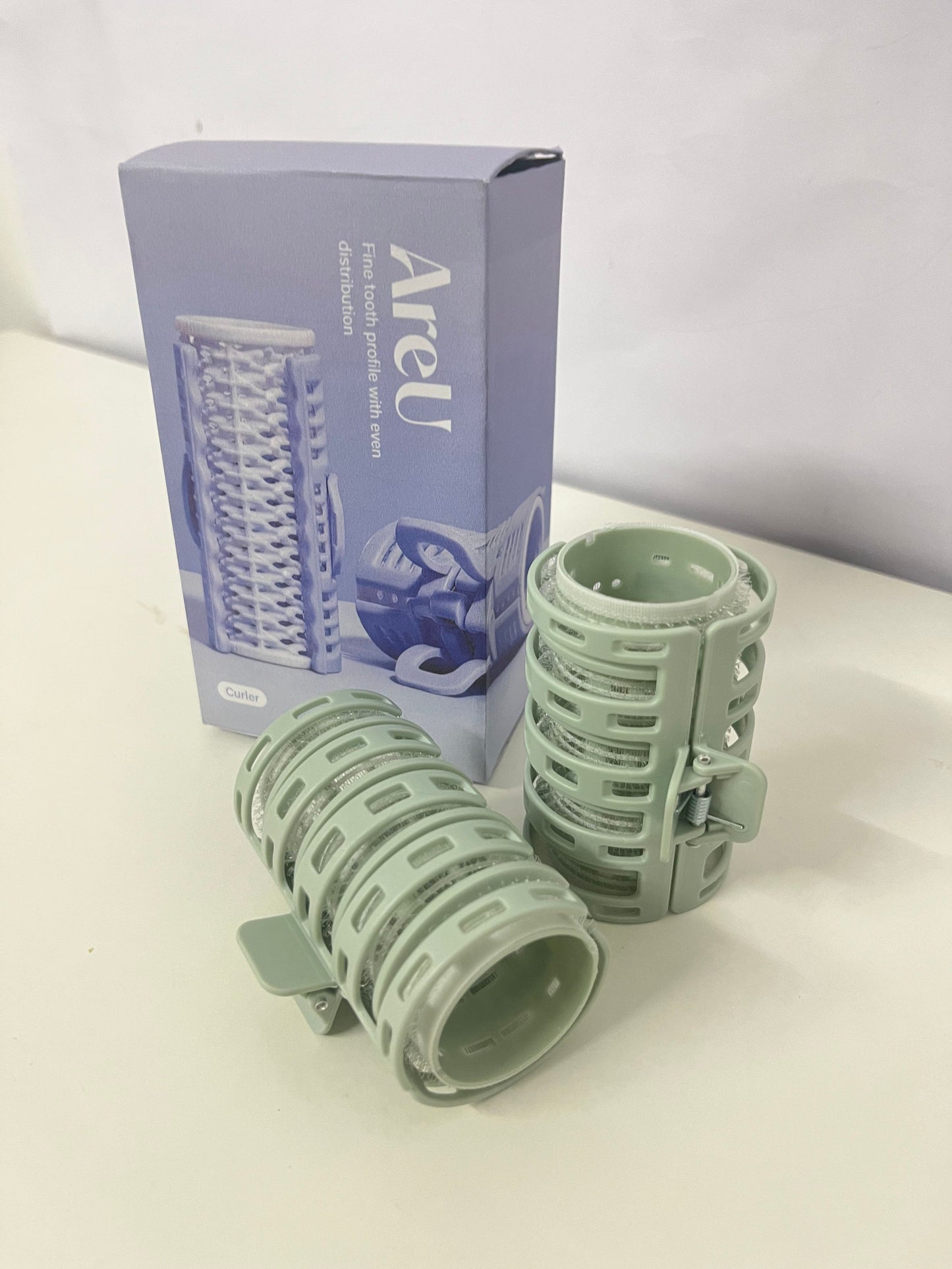 AreU Non-electric hair rollers Self-Adhesive Hair Rollers Fine Tooth Profile Long-Lasting Curl An Efficient Styling Tool for Home Hairdressing