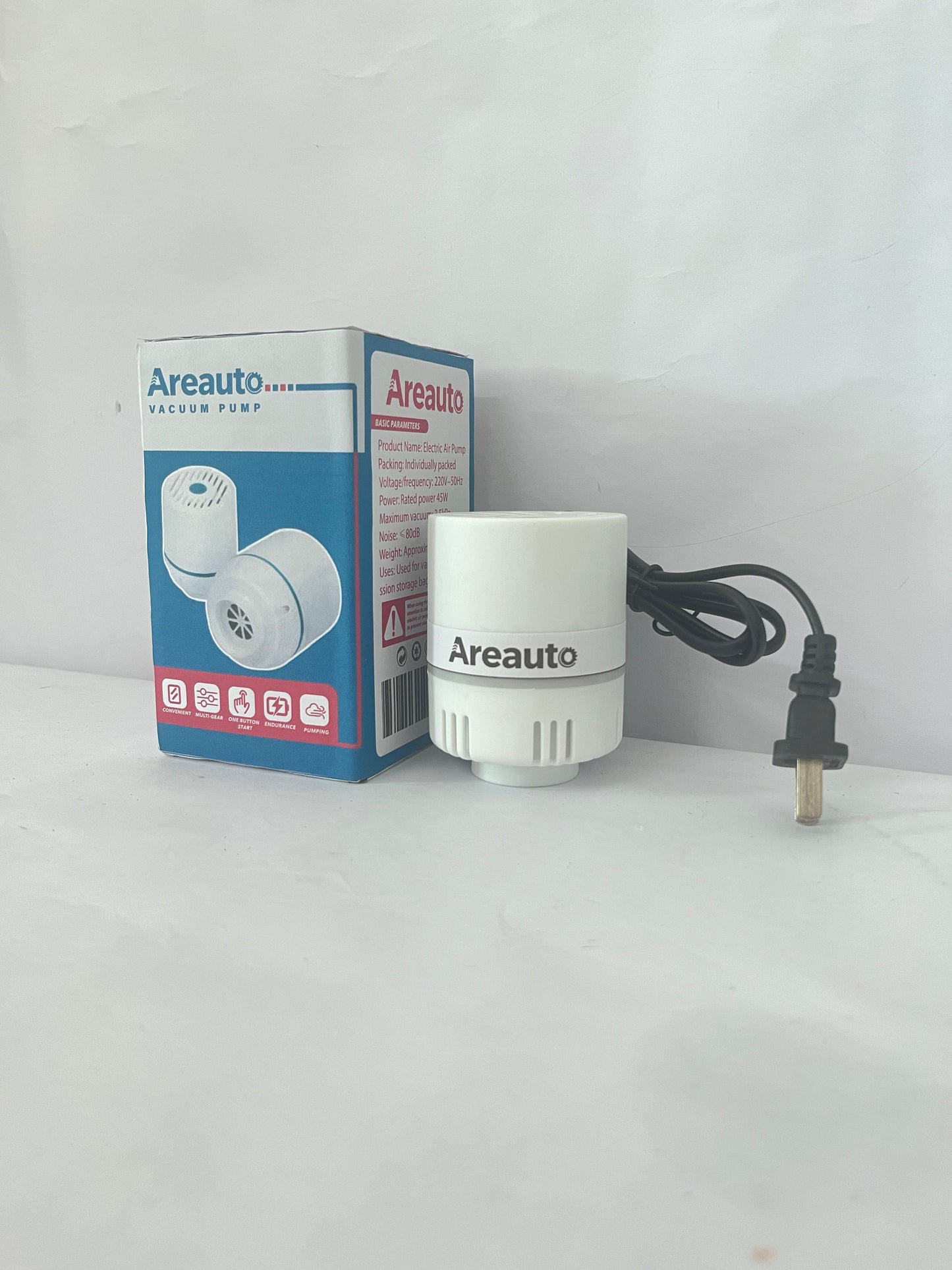 Areauto Electric Pump for Vacuum Bags, Compression Bag Pump for Vacuuming Clothing, Quilts, Portable Storage Bag Pump