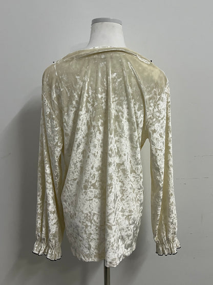 Areluck Velvet French Retro Pajama Top - Create a Light Luxury Home Ritual for You