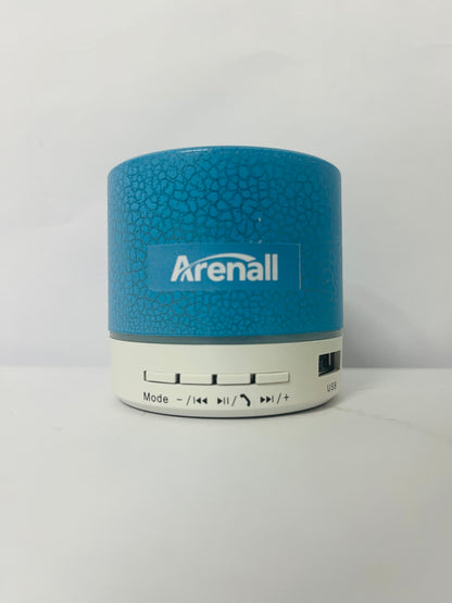 Arenall Portable Mini Speaker, Super Bass Stereo Rechargeable Speaker with LED Lights