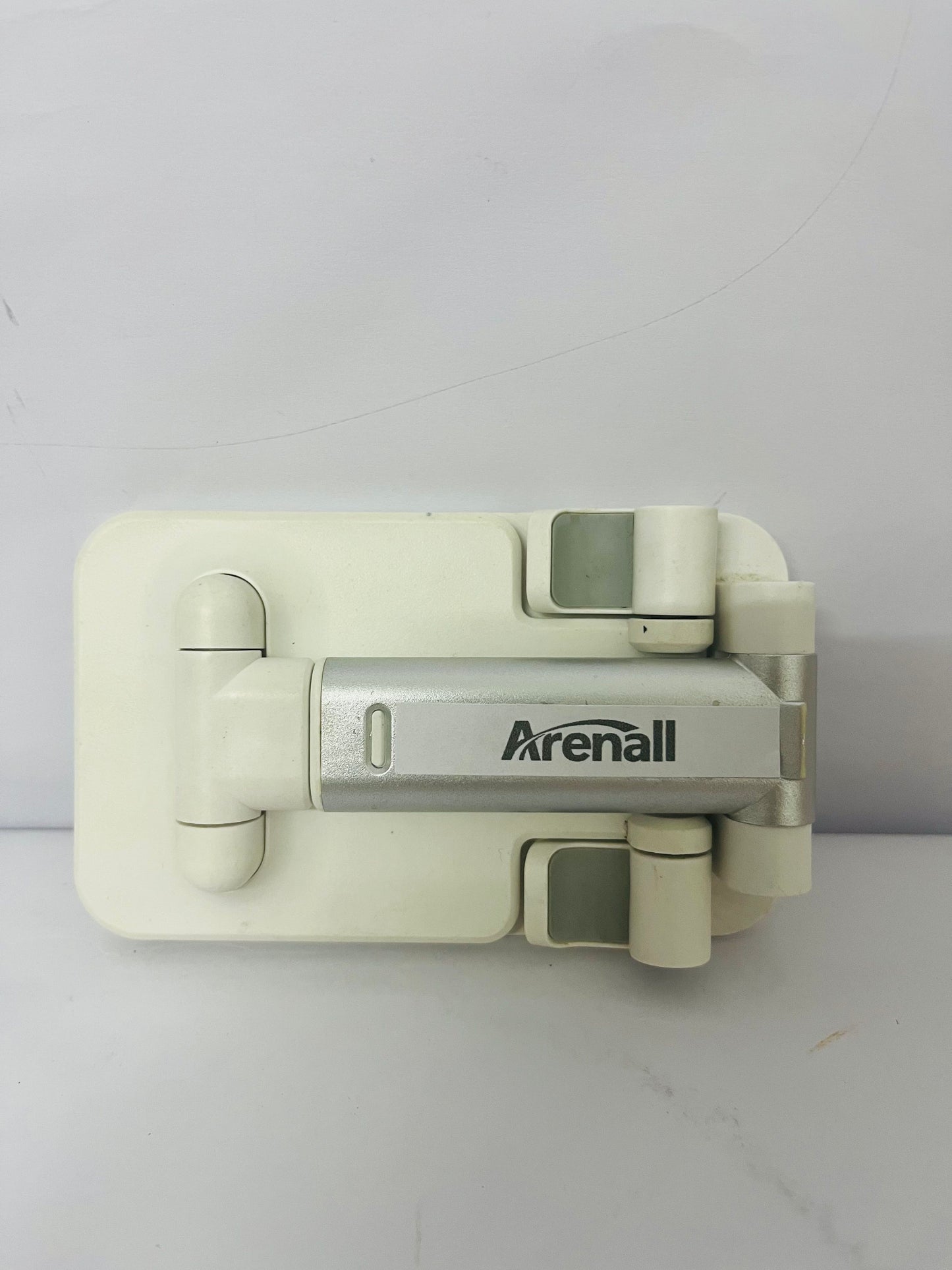 Arenall Foldable Cell Phone Stand for Desk, Fully Adjustable Phone Holder for Desk Compatible with iPhone 16 15 14 13 12 11, Nintendo Switch, All Phones, (White)