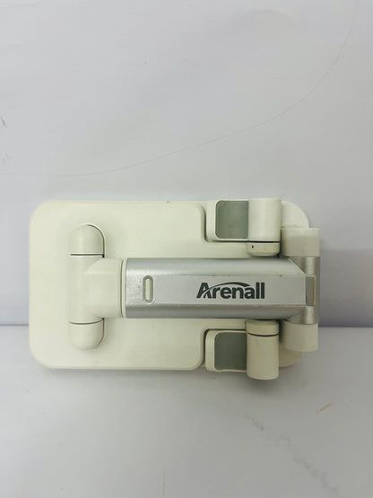 Arenall Foldable Cell Phone Stand for Desk, Fully Adjustable Phone Holder for Desk Compatible with iPhone 16 15 14 13 12 11, Nintendo Switch, All Phones, (White)