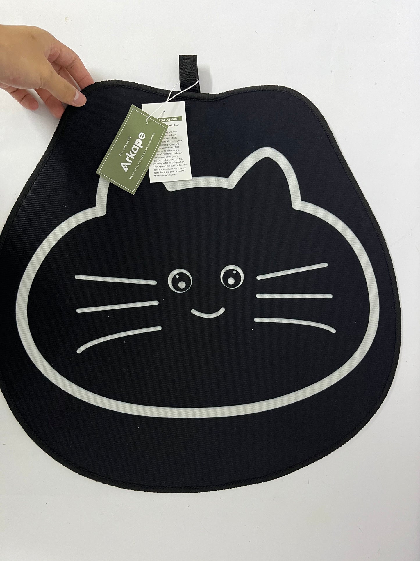 Arkape Vehicle seat cushions Cute Cat Car Seat Cushion Comfortable & Breathable Fun & Aesthetic A Warm Accent for Car Interior