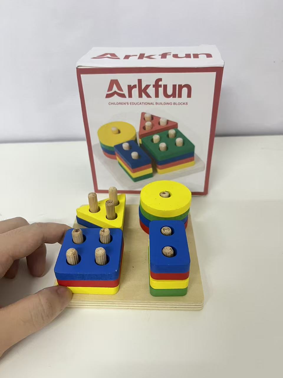 Arkfun Children's Educational Shape Sorting Blocks - A Great Helper for Early Cognitive Enlightenment