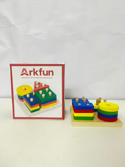 Arkfun Children's Educational Shape Sorting Blocks - A Great Helper for Early Cognitive Enlightenment