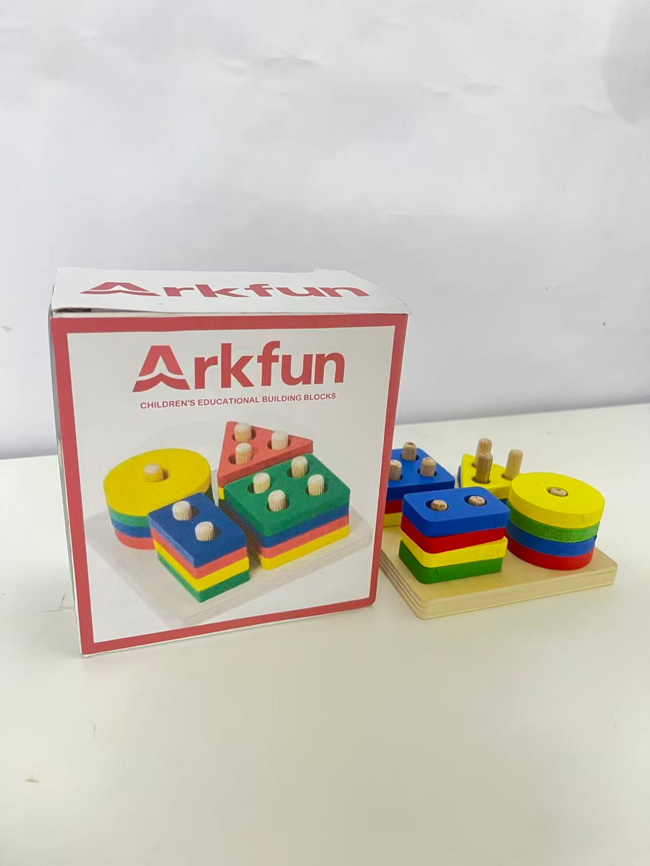 Arkfun Children's Educational Shape Sorting Blocks - A Great Helper for Early Cognitive Enlightenment