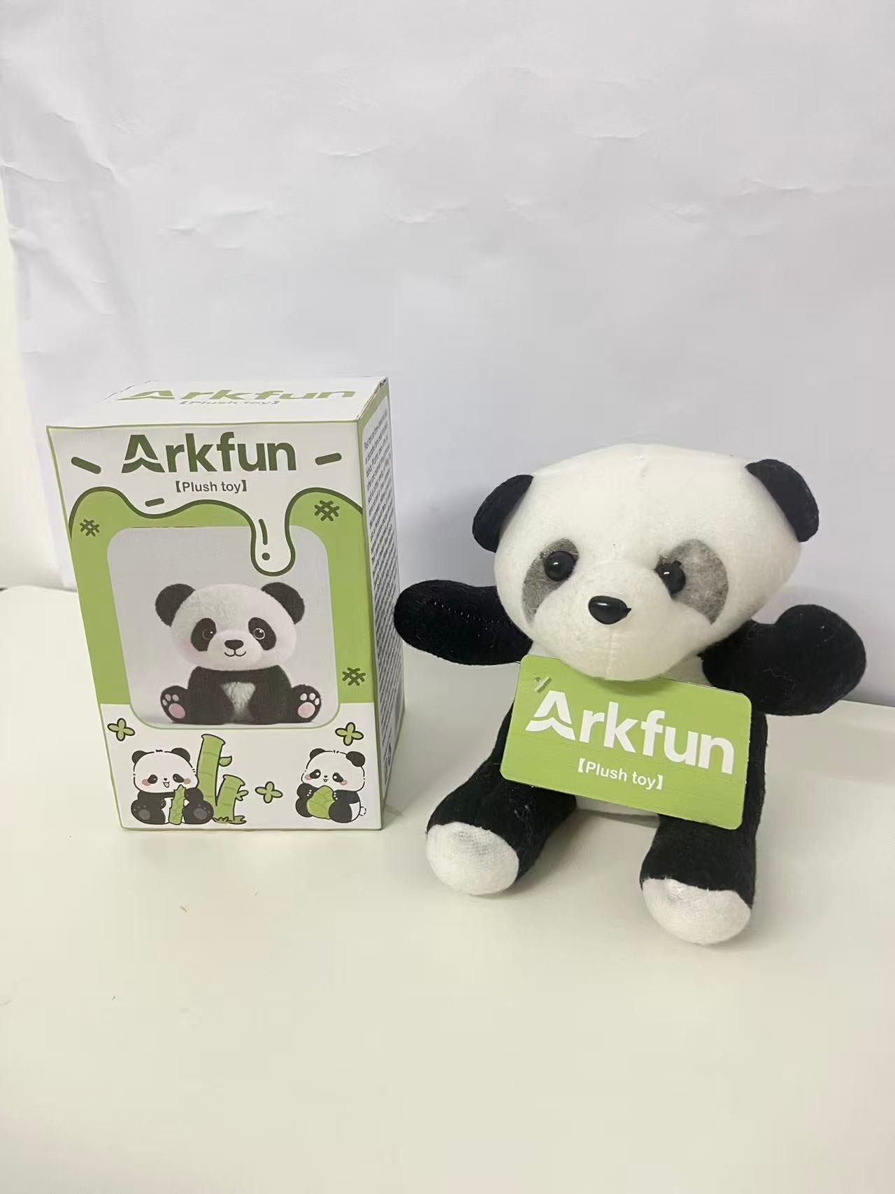 Arkfun Cute Panda Plush Toy, Adorable Healing Stuffed Animal, High-Quality Skin-Friendly Material, Companion Gift for All Ages