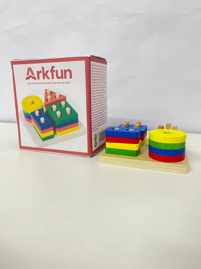 Arkfun Children's Educational Shape Sorting Blocks - A Great Helper for Early Cognitive Enlightenment