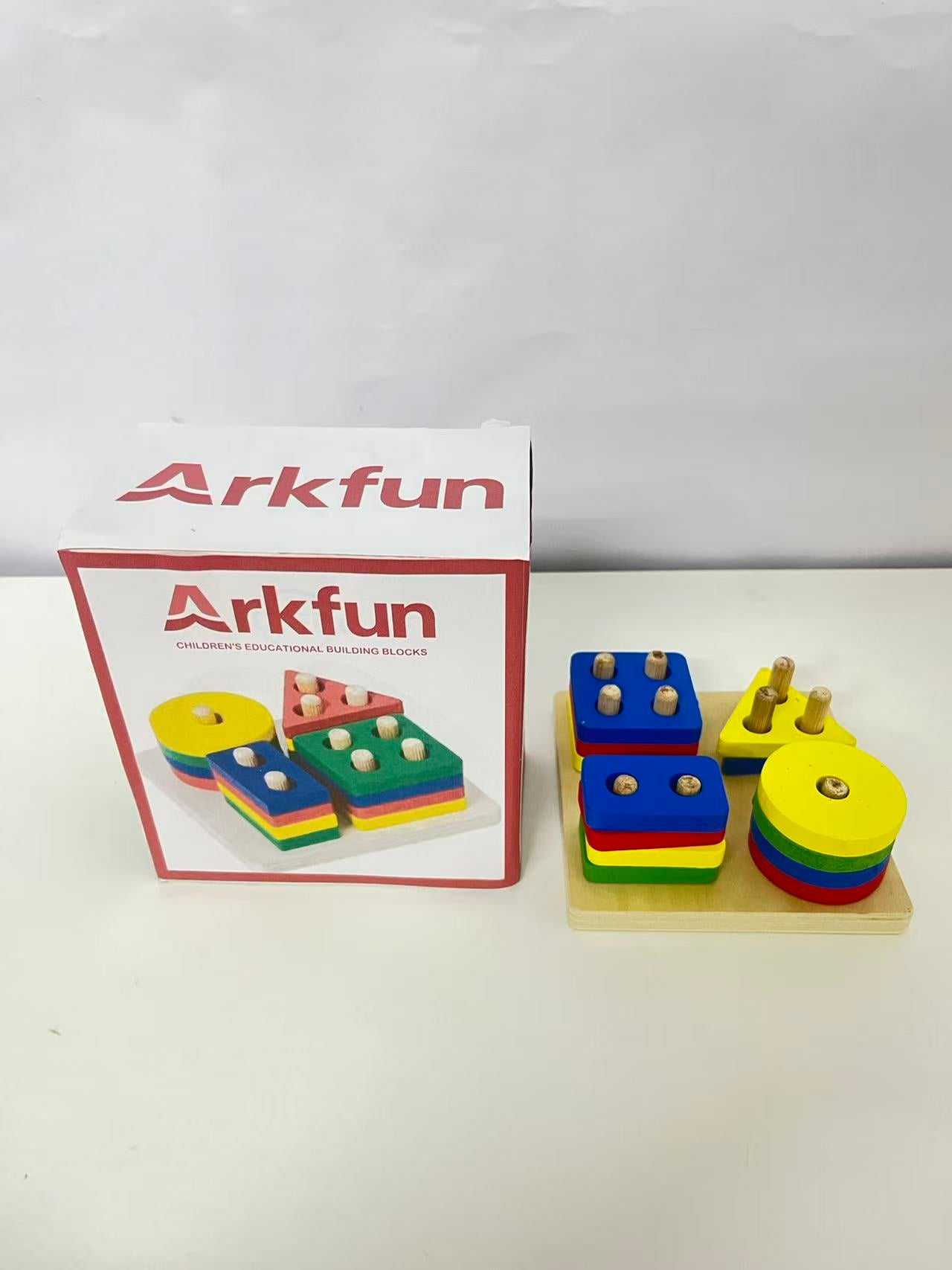 Arkfun Children's Educational Shape Sorting Blocks - A Great Helper for Early Cognitive Enlightenment