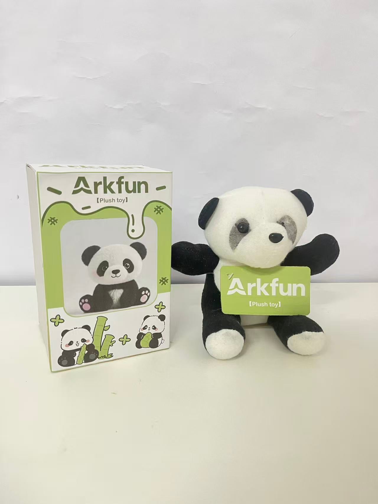 Arkfun Cute Panda Plush Toy, Adorable Healing Stuffed Animal, High-Quality Skin-Friendly Material, Companion Gift for All Ages