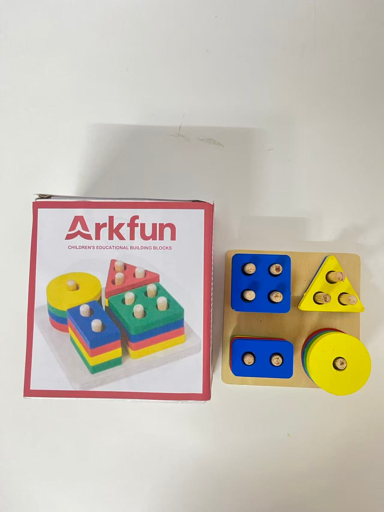 Arkfun Children's Educational Shape Sorting Blocks - A Great Helper for Early Cognitive Enlightenment