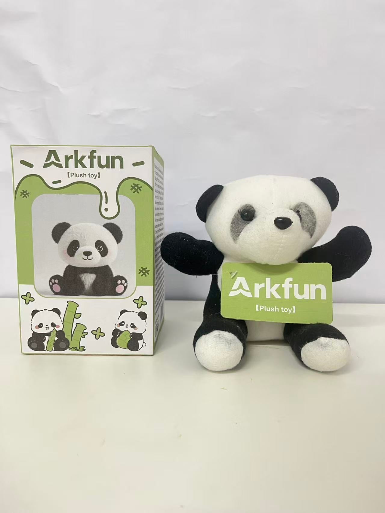 Arkfun Cute Panda Plush Toy, Adorable Healing Stuffed Animal, High-Quality Skin-Friendly Material, Companion Gift for All Ages