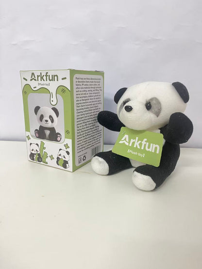 Arkfun Cute Panda Plush Toy, Adorable Healing Stuffed Animal, High-Quality Skin-Friendly Material, Companion Gift for All Ages