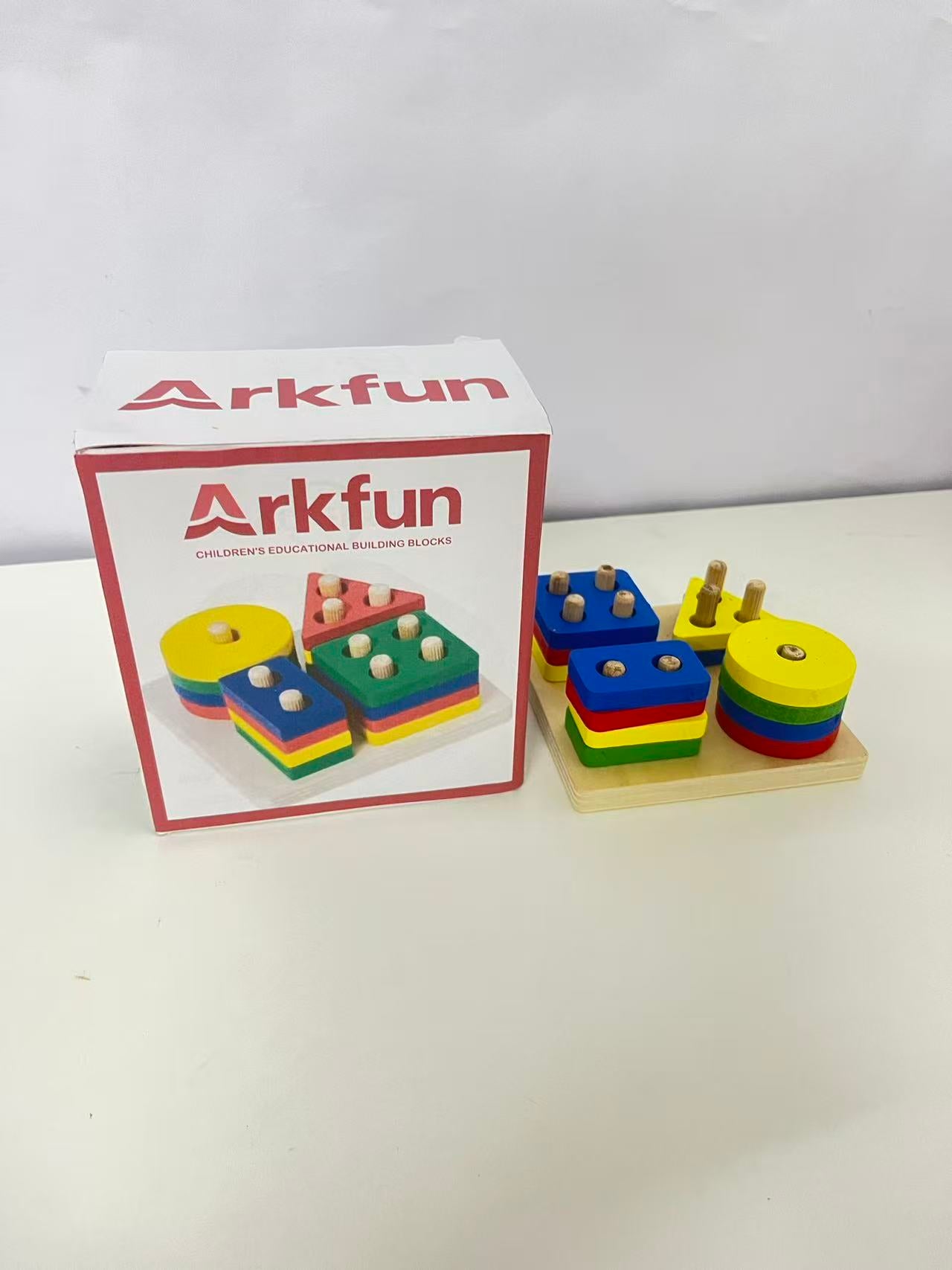 Arkfun Children's Educational Shape Sorting Blocks - A Great Helper for Early Cognitive Enlightenment
