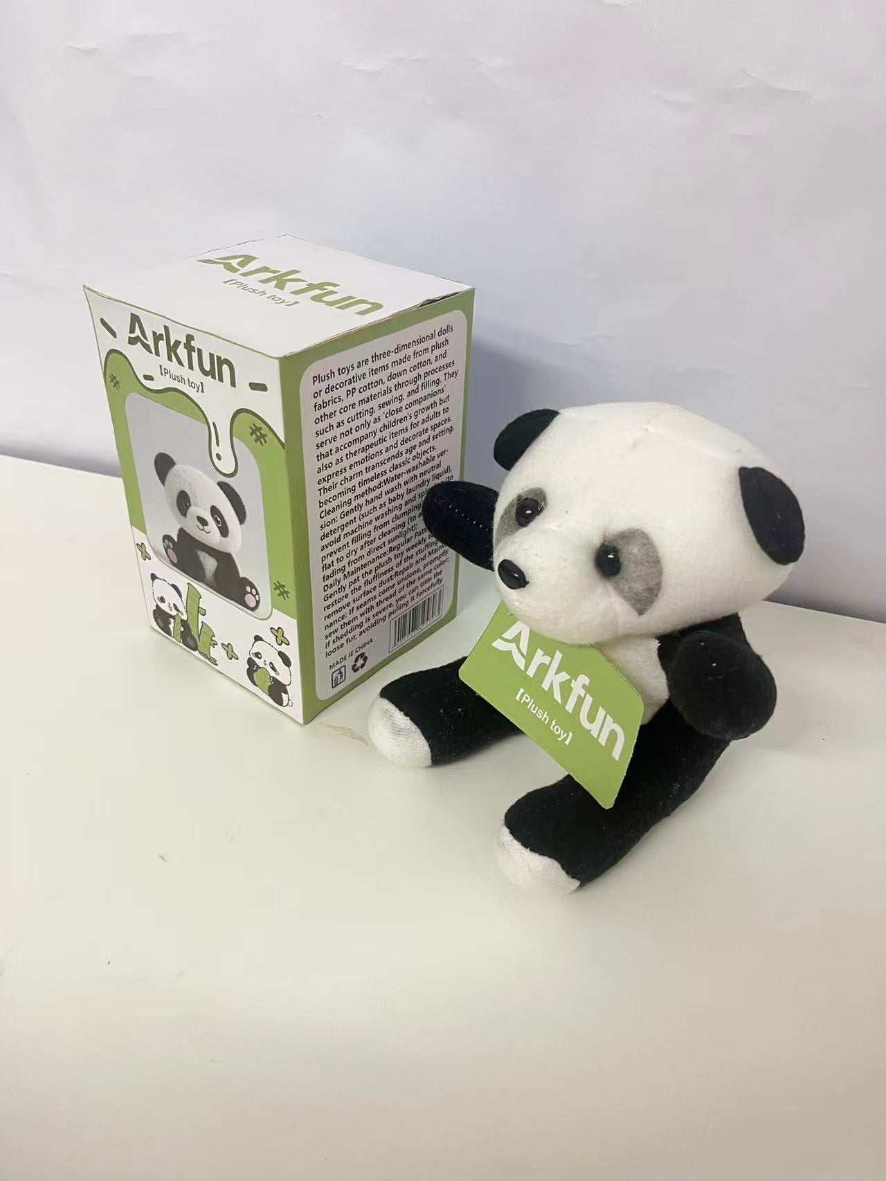 Arkfun Cute Panda Plush Toy, Adorable Healing Stuffed Animal, High-Quality Skin-Friendly Material, Companion Gift for All Ages