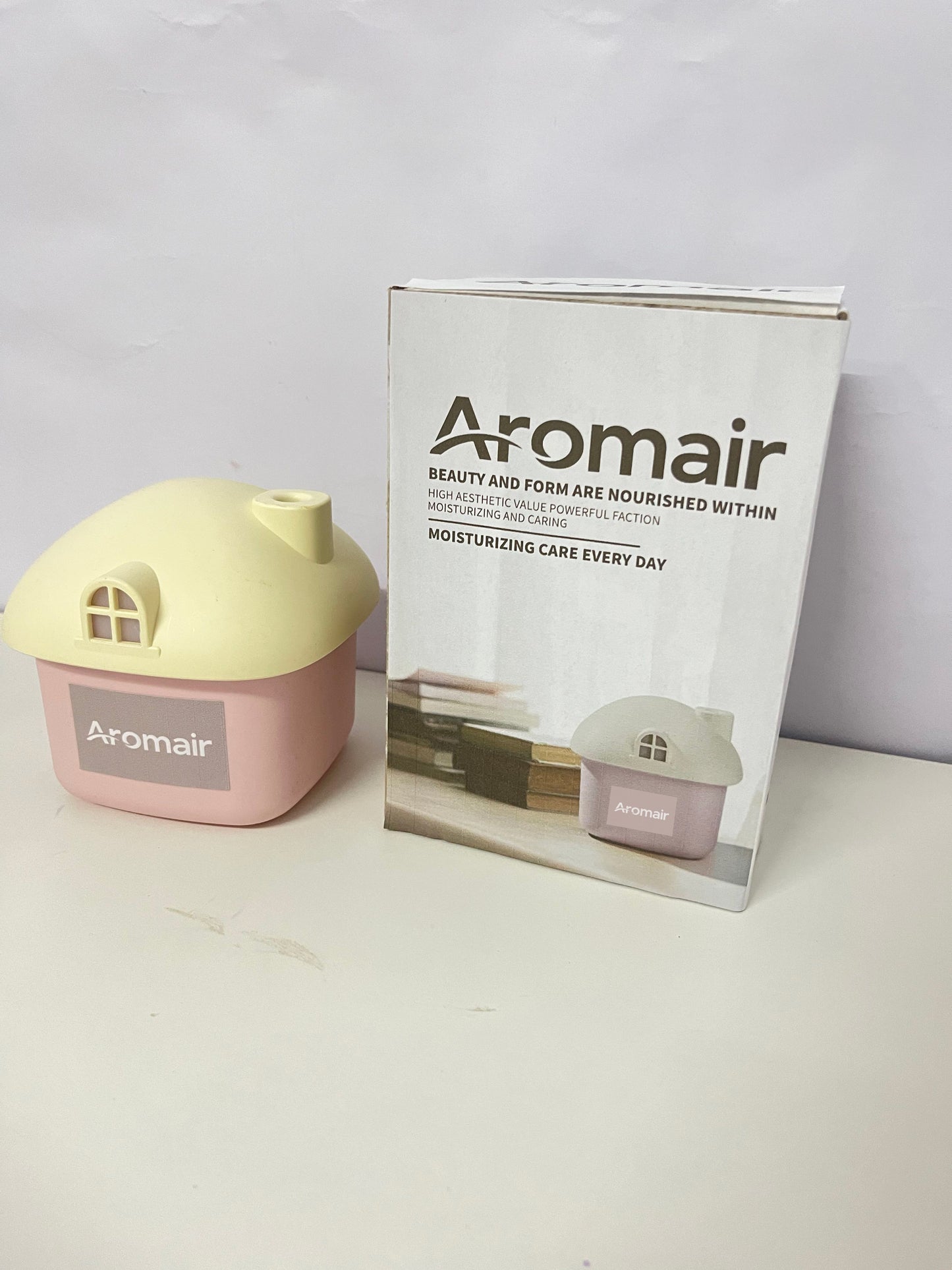 Aromair Portable Mini Humidifier, 300ml Small Cool Mist Humidifier, Personal Desktop Humidifiers for Baby Bedroom Travel Office Home