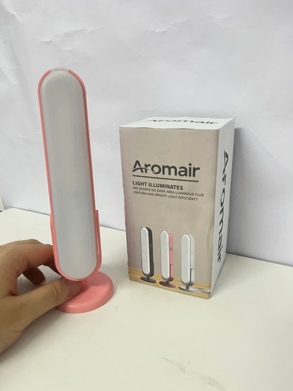 Aromair LED desk lamps suitable for both office and home use, battery-powered rechargeable desk lamps, portable desk lamps, LED desk lamp strips, small desk lamps with three brightness settings, wireless reading lamps.