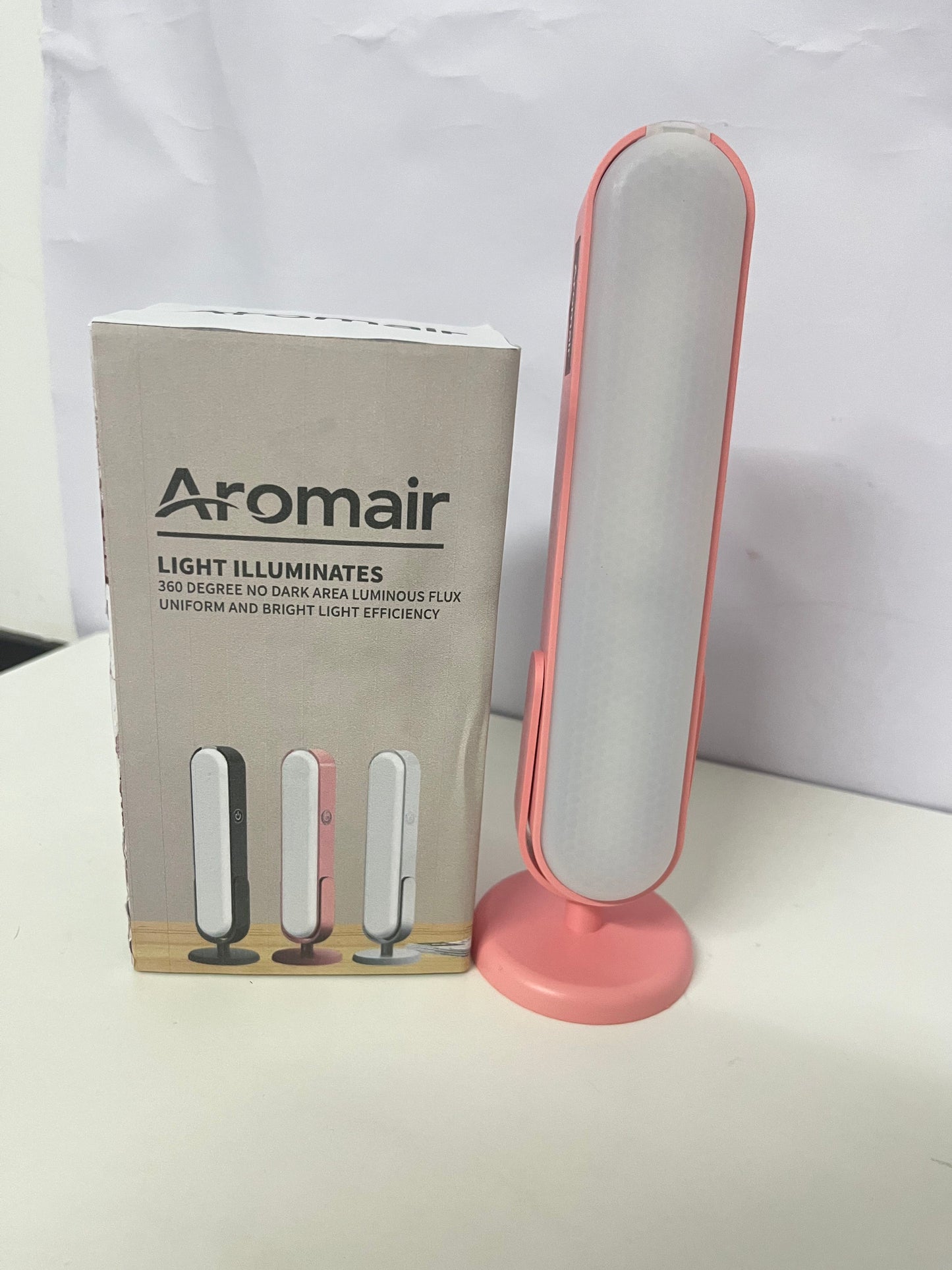 Aromair LED desk lamps suitable for both office and home use, battery-powered rechargeable desk lamps, portable desk lamps, LED desk lamp strips, small desk lamps with three brightness settings, wireless reading lamps.