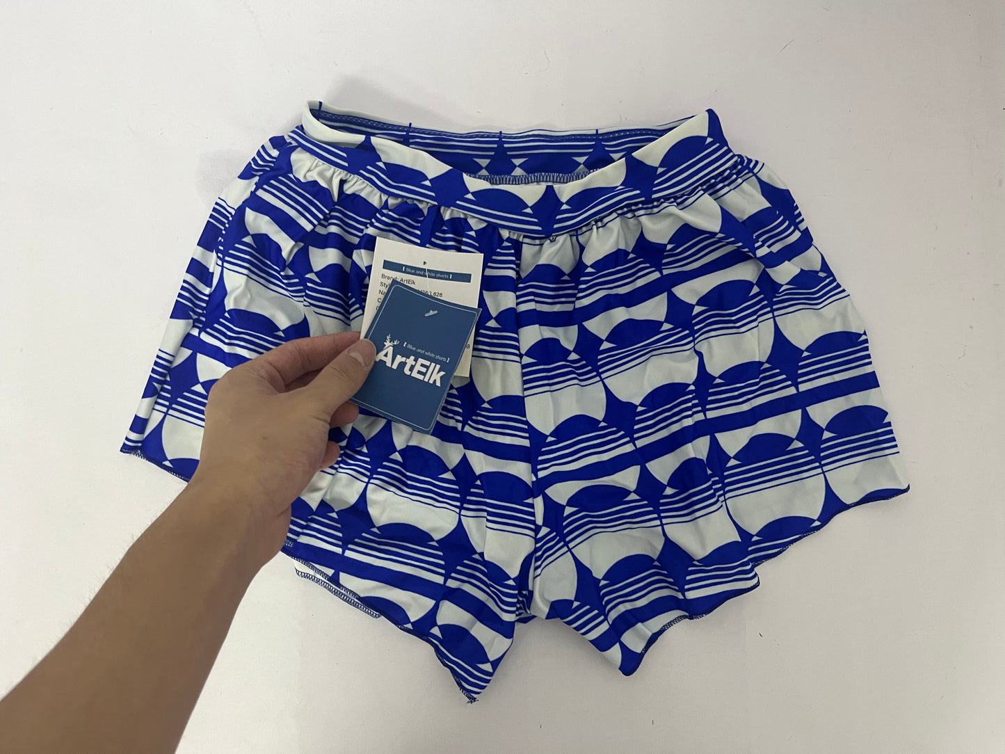 ArtElk Women's Printed Short Length Boardshort with Elastic Waist